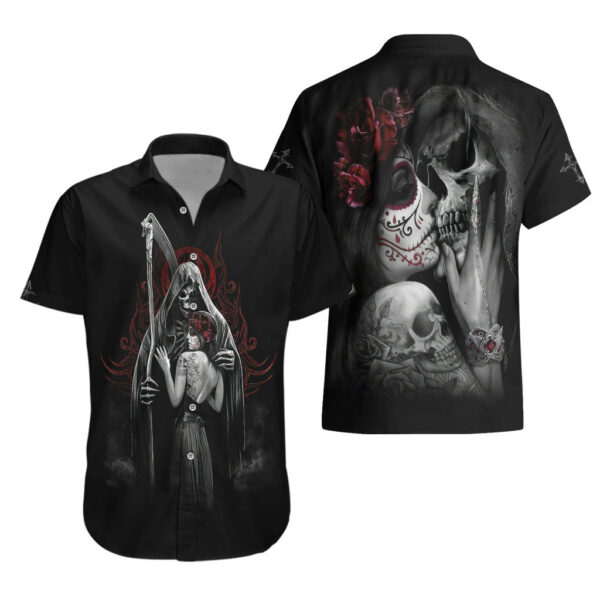 Skull Hawaiian Shirt Death Angel And Da de Muertos Girl 3.jpg