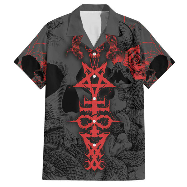 Skull Horror Satan Symbol Grunge Hawaiian Shirt 1.jpg