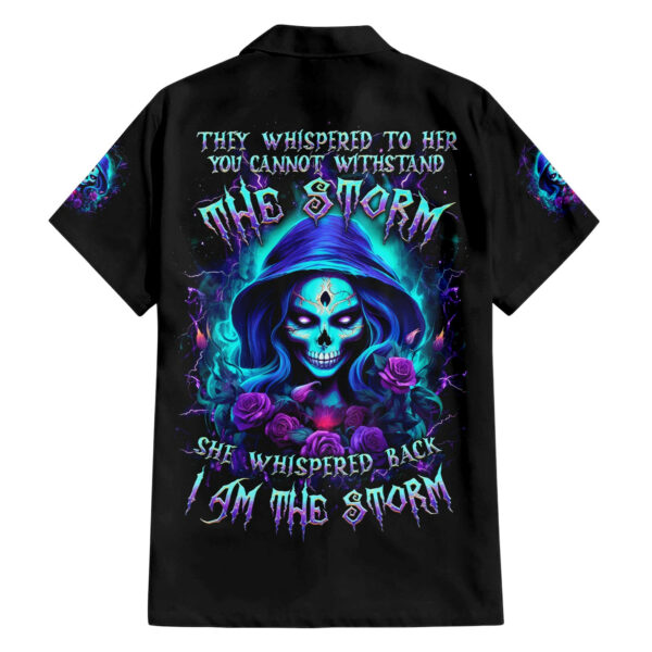 Skull Lady Hawaiian Shirt Rose Skull She Whispered Back Iam The Storm 1.jpg