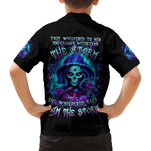 Skull Lady Hawaiian Shirt Rose Skull She Whispered Back Iam The Storm 6.jpg