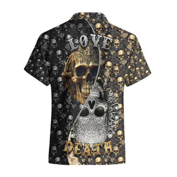 Skull Pattern Hawaiian Shirt Love and Death 2.jpg