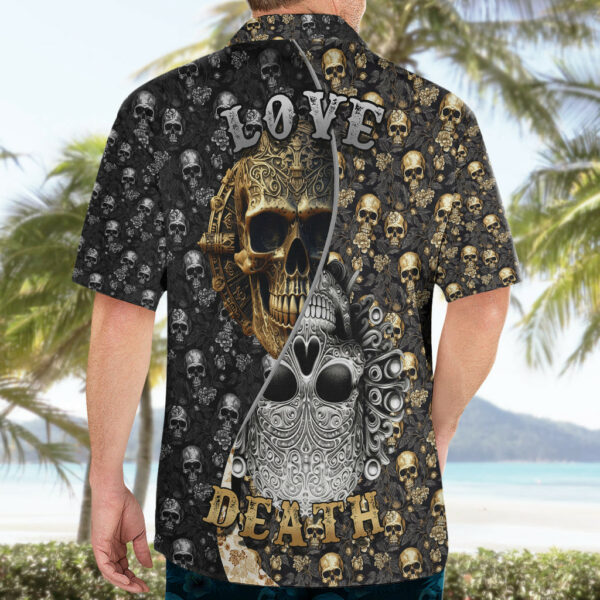 Skull Pattern Hawaiian Shirt Love and Death 5.jpg