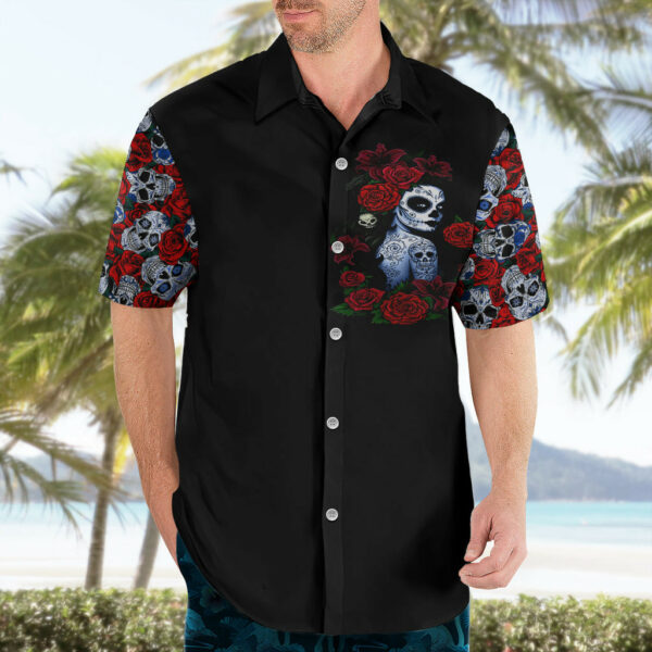 Skull Rose Hawaiian Shirt I Love My Curve My Tattoo My Imperfection 4.jpg
