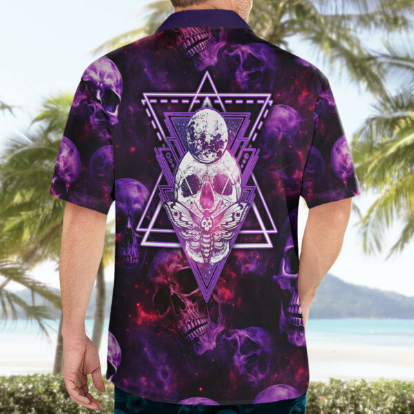 Skull and Moth Hawaiian Shirt Fantasy Cosmic Abstract Grunge Purple Art 4.jpg