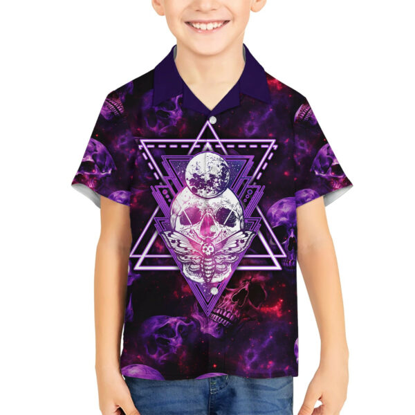 Skull and Moth Hawaiian Shirt Fantasy Cosmic Abstract Grunge Purple Art 5.jpg