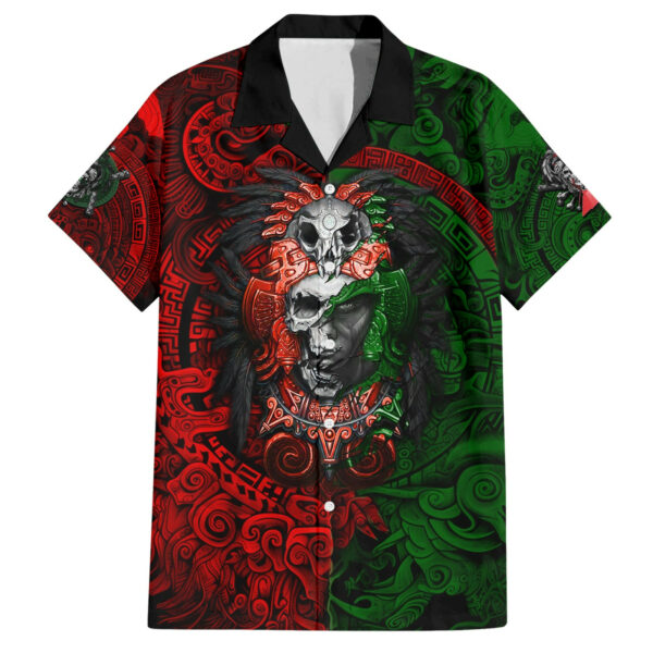 Skulls Aztec Warriors Hawaiian Shirt 1.jpg