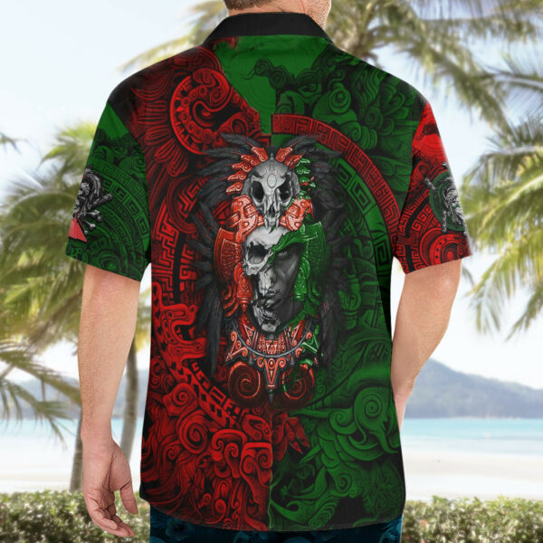 Skulls Aztec Warriors Hawaiian Shirt 4.jpg