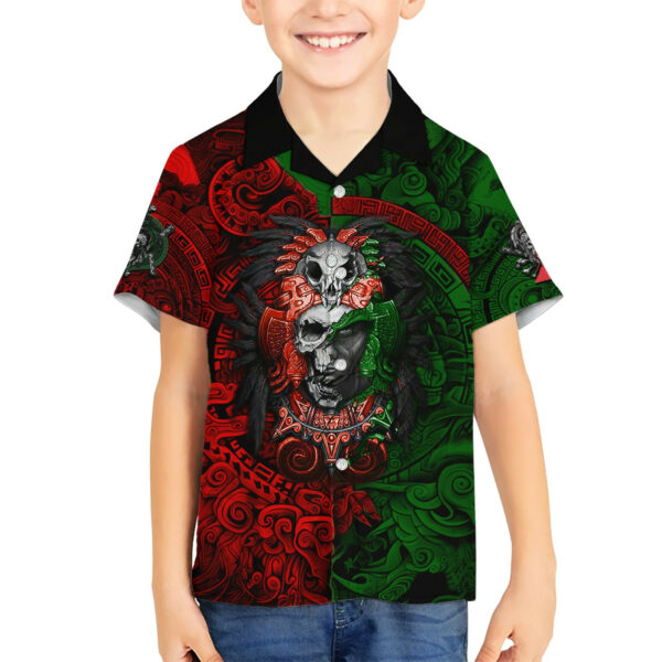 Skulls Aztec Warriors Hawaiian Shirt 5.jpg
