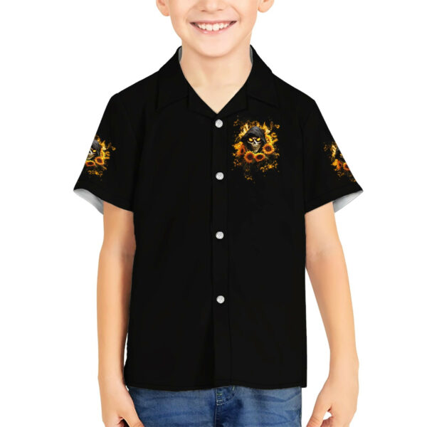 Sunflower Skull Hawaiian Shirt Assuming I Was Like Most Girls Was Your First Mistake 5.jpg