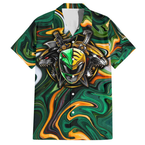 Trippy Green White Power Rangers Hawaiian Shirt Anime 1.jpg