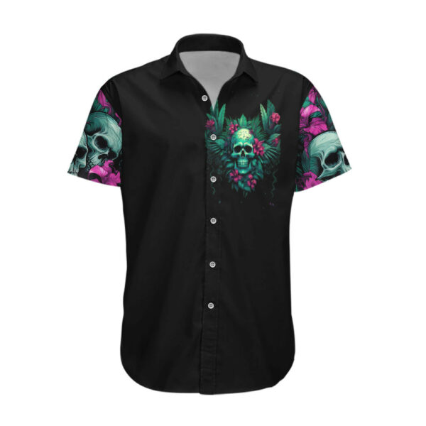 Tropical Skull Hawaiian Shirt Im Blunt Because God Rolled Me That Way 2.jpg