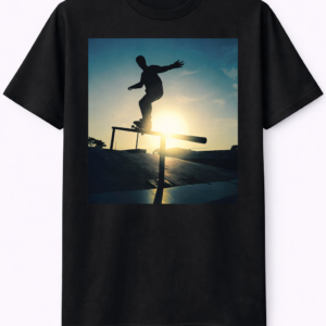 Sunset Grind Skate Silhouette Graphic Tee
