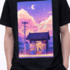 Moonlight Station Pastel Night Art Tee 2
